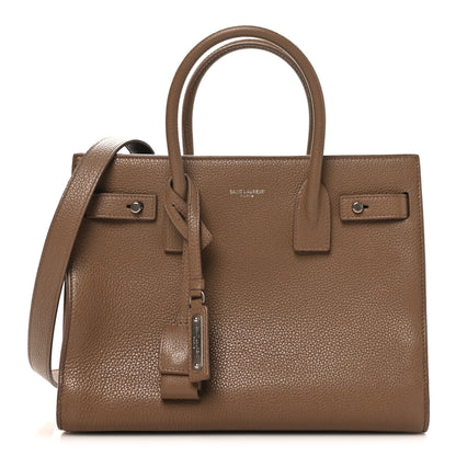 Saint Laurent Grained Calfskin Baby Sac De Jour Souple Dark Beige 1 of 12