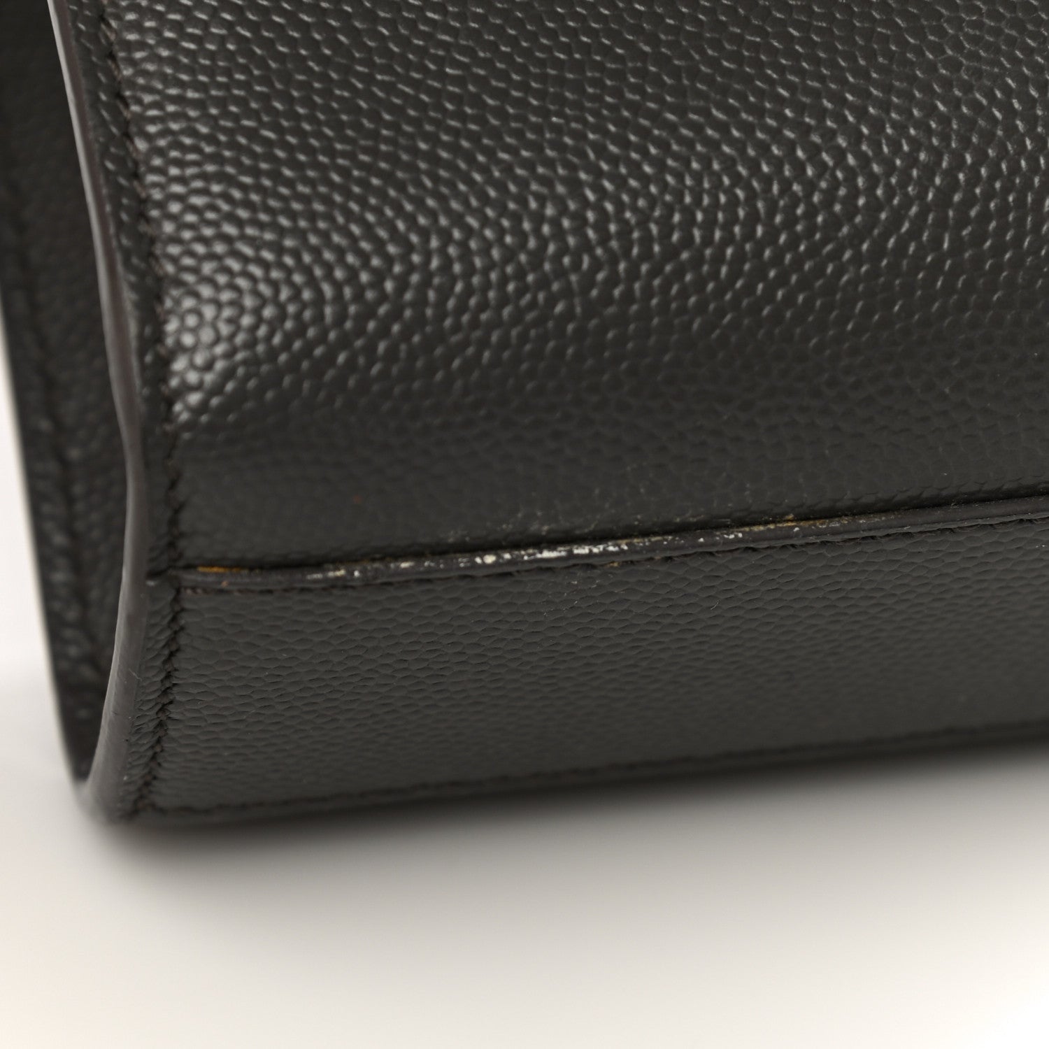 Saint Laurent Grain De Poudre Medium Classic Monogram Kate Satchel Earth Grey 11 of 15