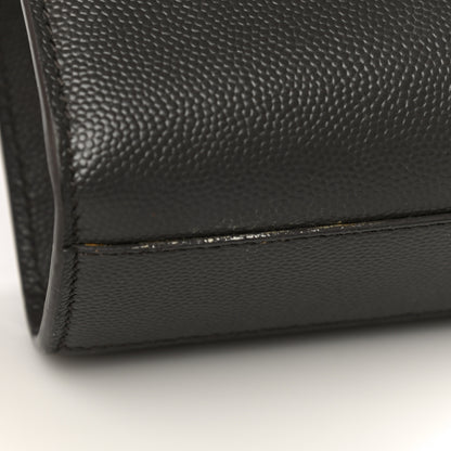Saint Laurent Grain De Poudre Medium Classic Monogram Kate Satchel Earth Grey 11 of 15