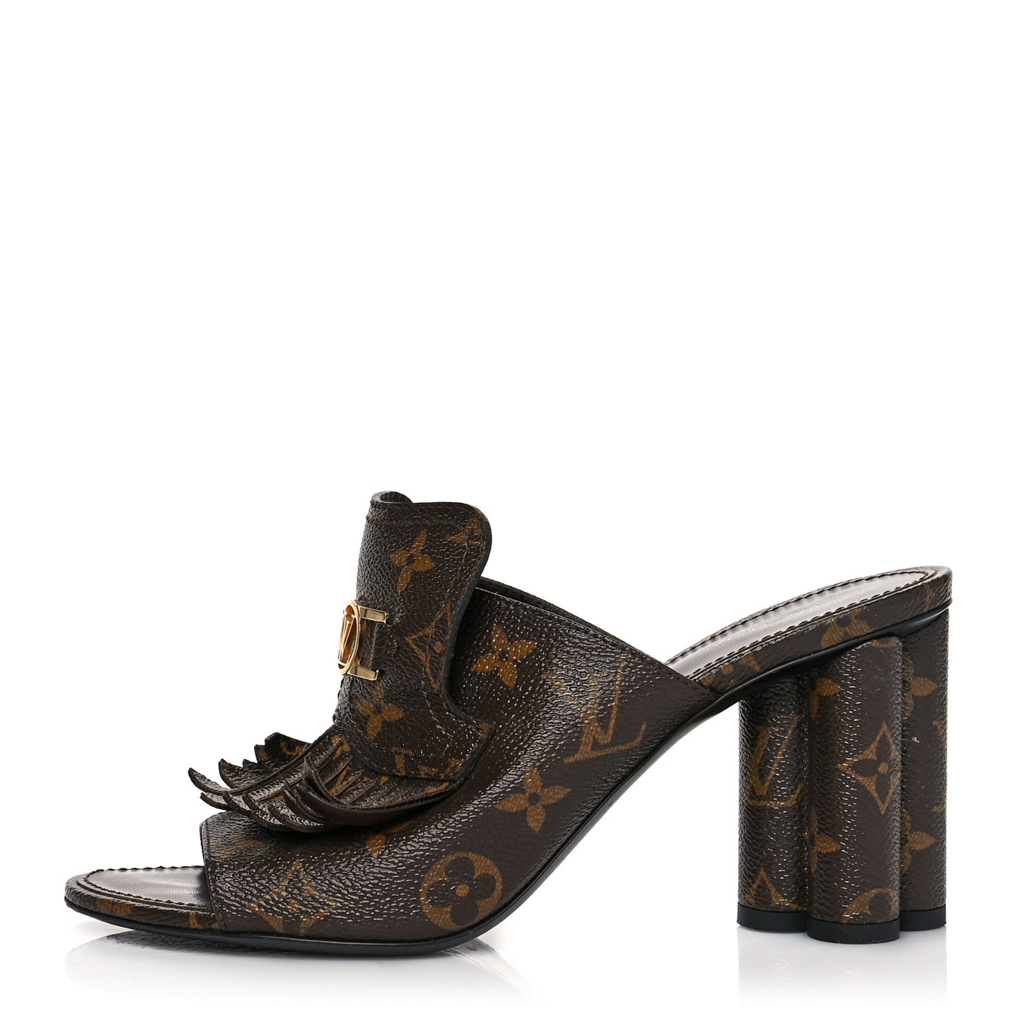 Patent Monogram Indiana Mule 40 Cacao Brown