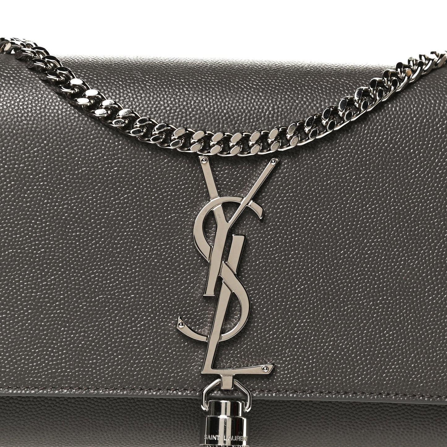 Grain De Poudre Small Classic Monogram Kate Tassel Satchel Earth