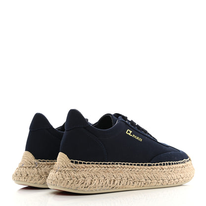 Christian Louboutin Toile Calfskin Espasneak Flat Sneaker 38 Obscur 4 of 7