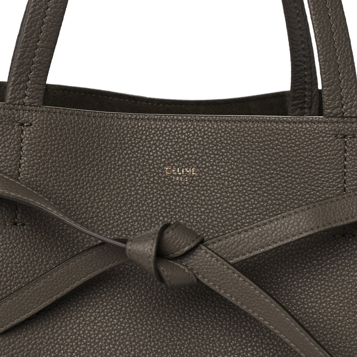Soft Grained Calfskin Small Belt Cabas Phantom Taupe