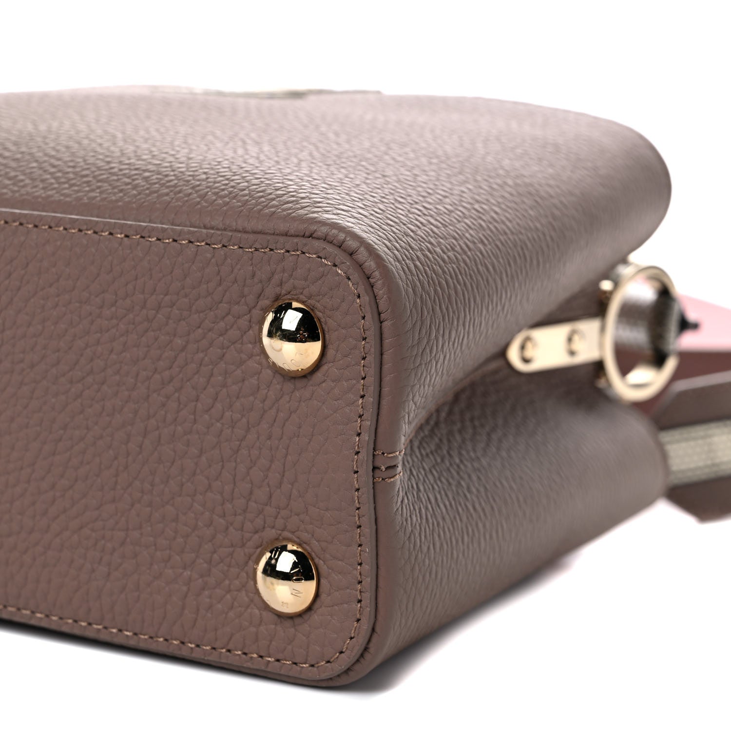 Louis Vuitton Taurillon Python Capucines BB Taupe Rose 7 of 7