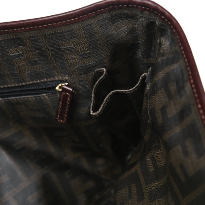 Fendi Calfskin FF Woven Medium Roll Tote Moro 7 of 16