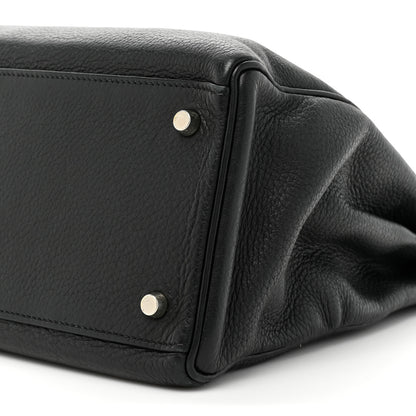 Hermes Taurillon Clemence Kelly Retourne 35 Black 8 of 16