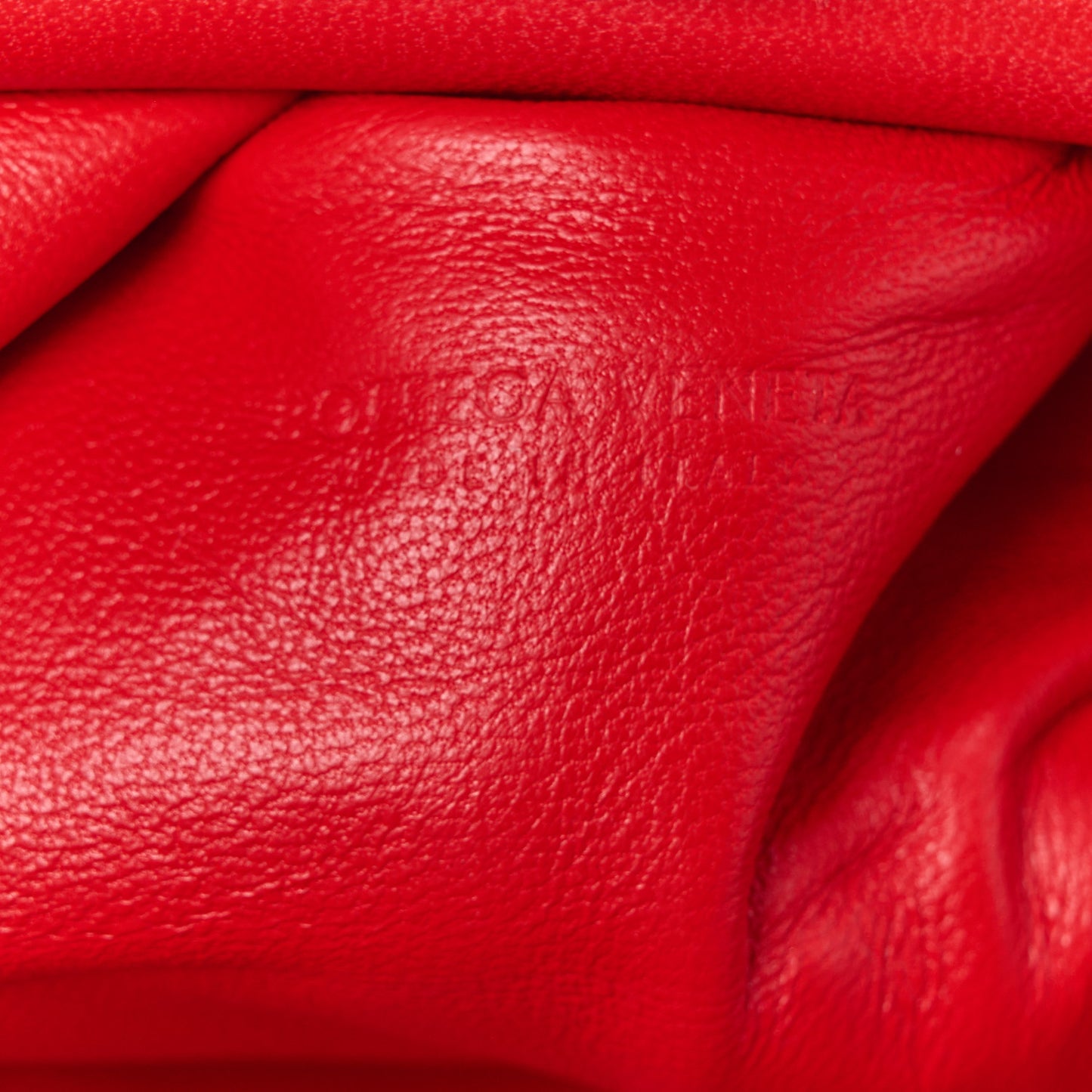 Nappa Intrecciato The Mini Pouch Bright Red