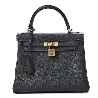 Hermes Togo Kelly Retourne 25 Black 1 of 40