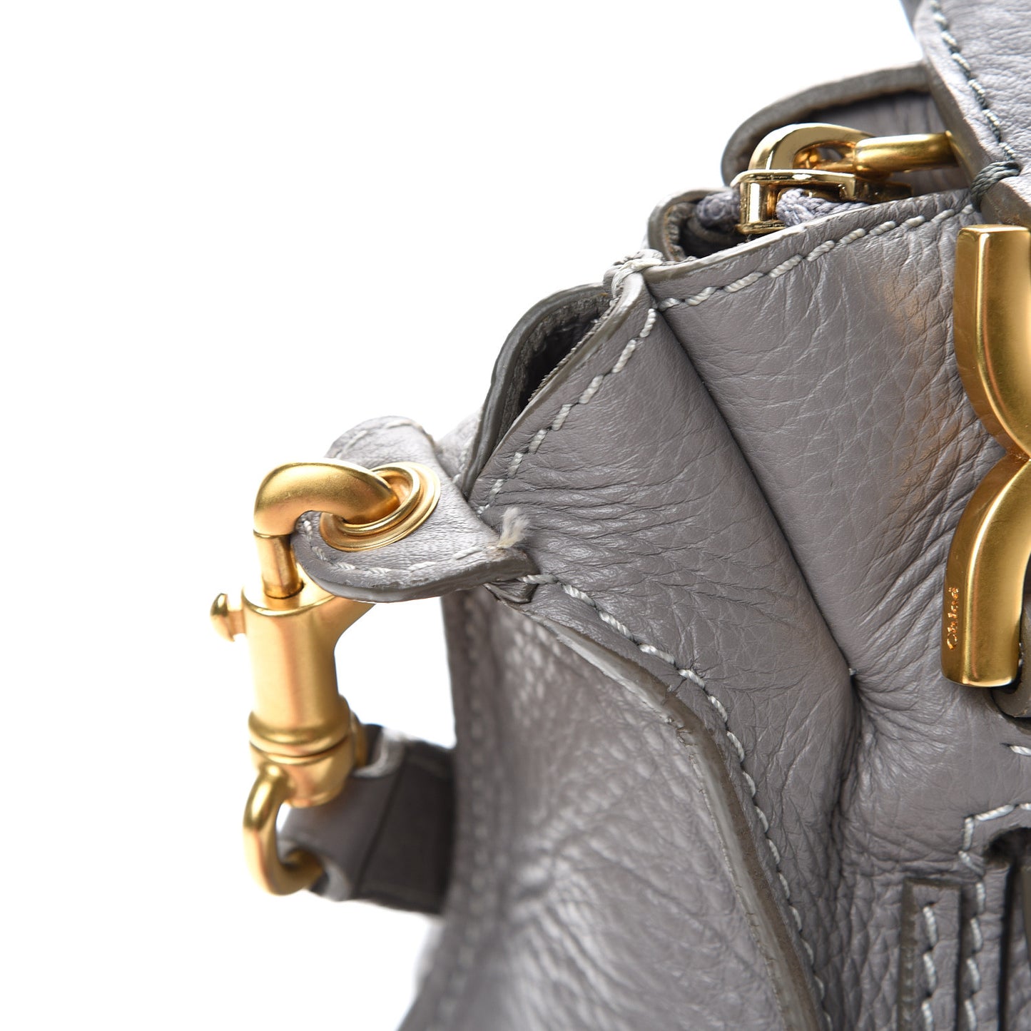 Calfskin Medium Marcie Satchel Cashmere Grey
