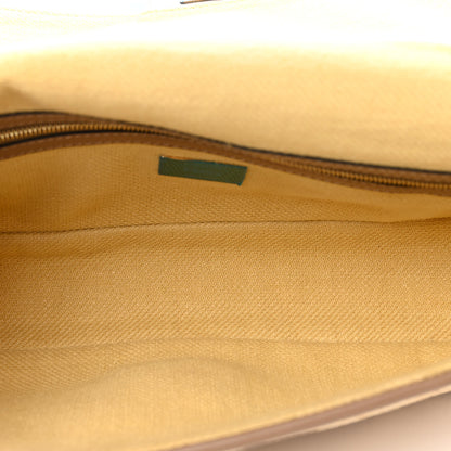 Fendi Raffia Vitello King Lucido FF Embroidered Baguette Grano Sand 5 of 8