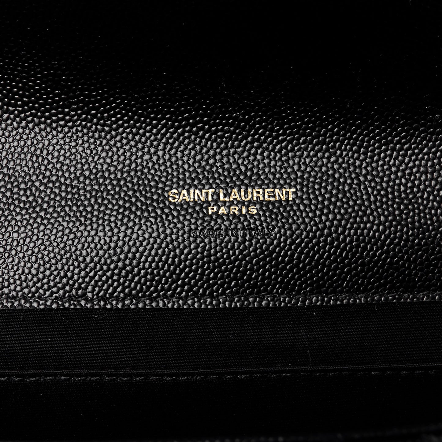 Grain De Poudre Textured Mixed Matelasse Triquilt Monogram Clutch Black