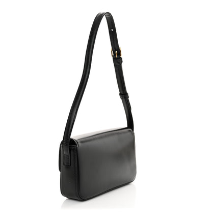 Celine Shiny Calfskin Triomphe Shoulder Bag Black 3 of 11