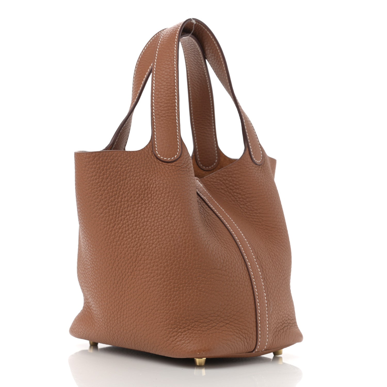 Hermes Taurillon Clemence Picotin Lock 18 PM Gold 3 of 11