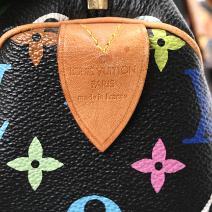 Louis Vuitton Monogram Multicolor Speedy 30 Black 5 of 8