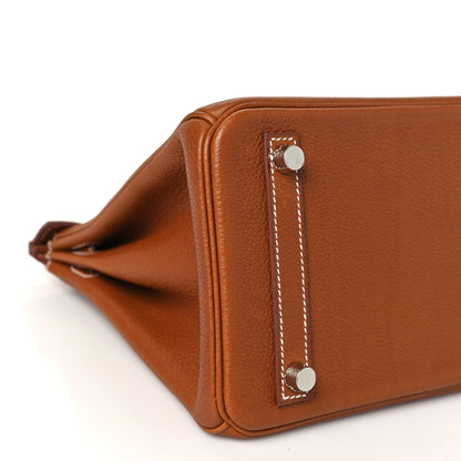 Hermes Natural Barenia Faubourg Birkin 25 Fauve 9 of 12