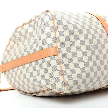 Louis Vuitton Damier Azur Keepall Bandouliere 55 5 of 13
