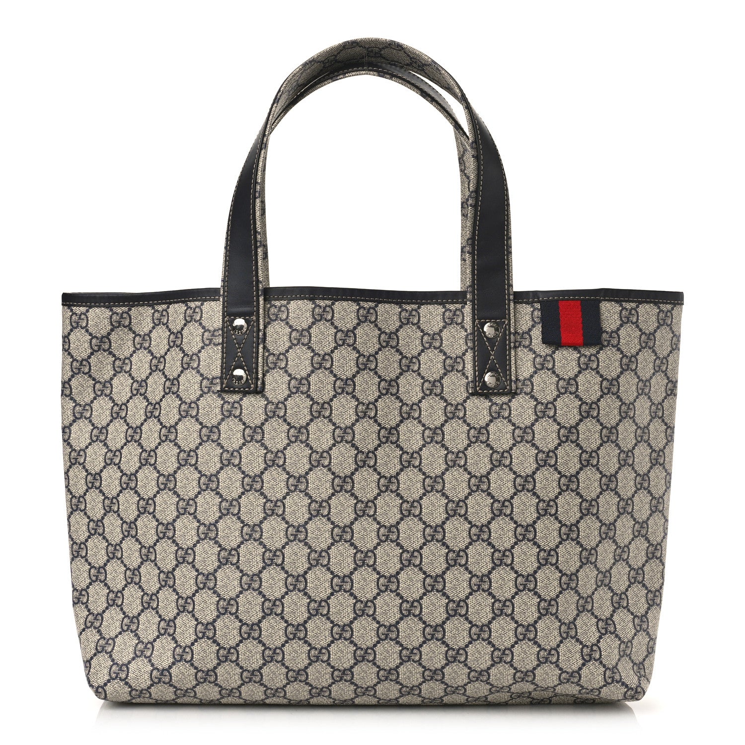 Gucci GG Plus Monogram Medium Signature Web Loop Tote Navy 1 of 9