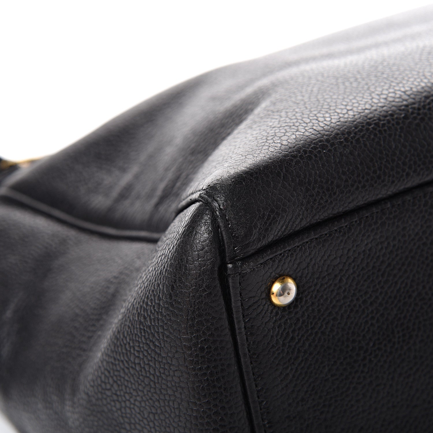 Chanel Caviar Large CC Shoulder Bag Black 11 of 12