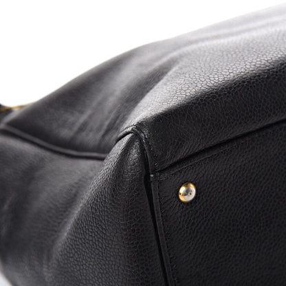 Chanel Caviar Large CC Shoulder Bag Black 11 of 12