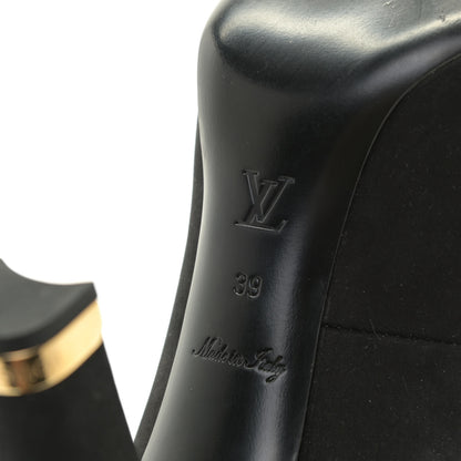 Louis Vuitton Suede Lace Up Ankle Boots 39 Black 11 of 14