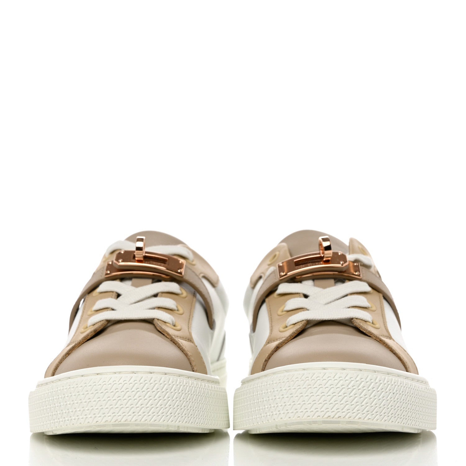 Hermes Calfskin Day Sneakers 35.5 Multicolor White 2 of 9