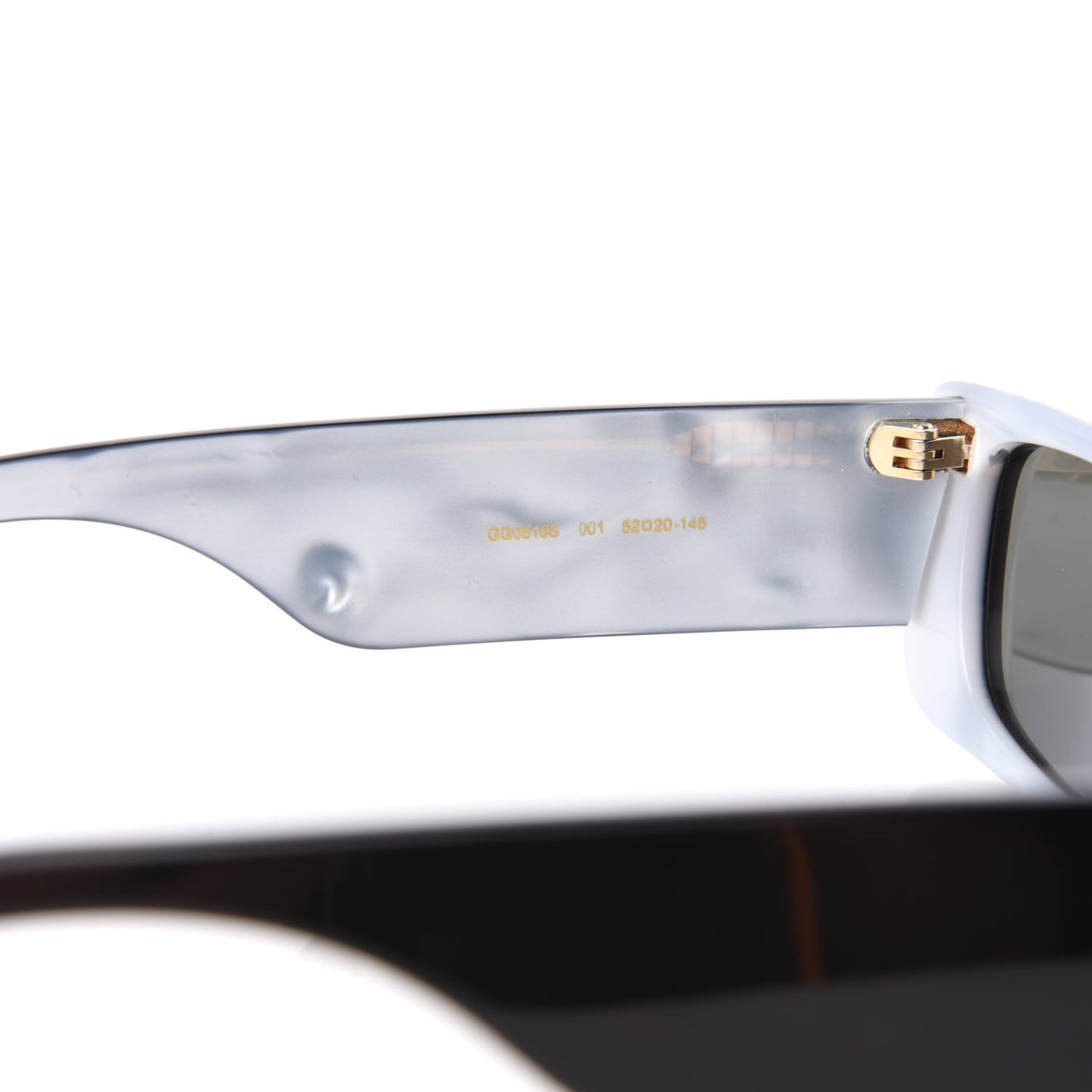 Acetate Rectangular Sunglasses GG0516S Black