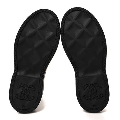 Chanel Caoutchouk CC High Boots 40 Black 5 of 9