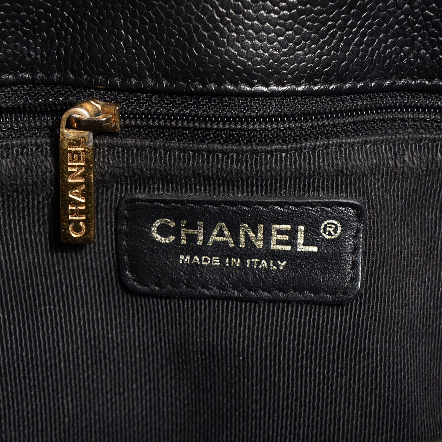 Chanel Caviar Quilted Petit Shopping Tote PST Black 6 of 7