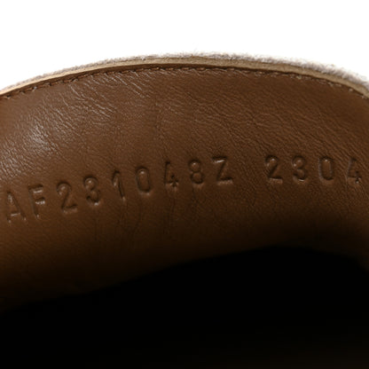 Hermes Goatskin Womens Paris Loafers 38 Beige Glaise 9 of 12