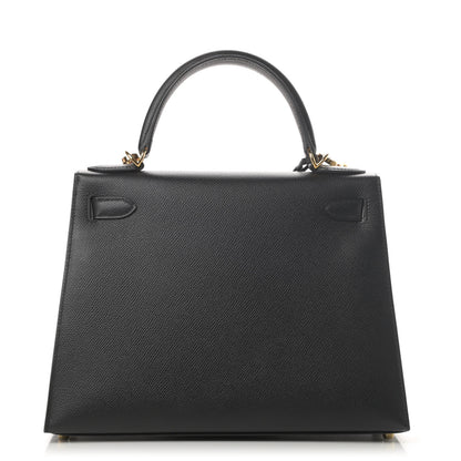 Hermes Epsom Kelly Sellier 28 Black 7 of 40