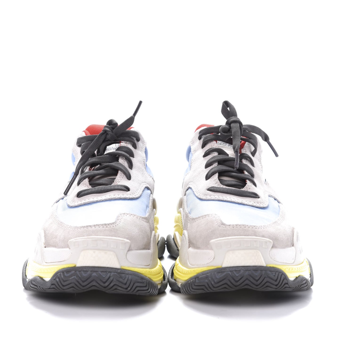 Nylon Suede Womens Triple S 2.0 Sneakers 38 Gris Bleu Rouge