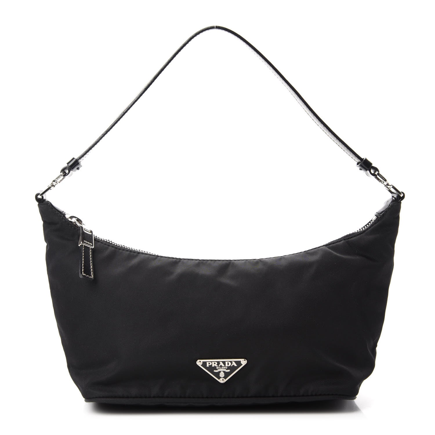Prada Tessuto Nylon Pochette Bag Black 1 of 9