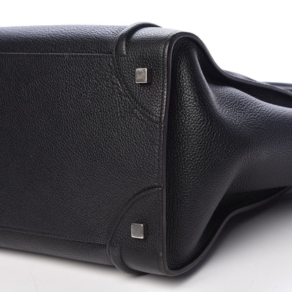 Celine Drummed Calfskin Mini Luggage Black 11 of 12