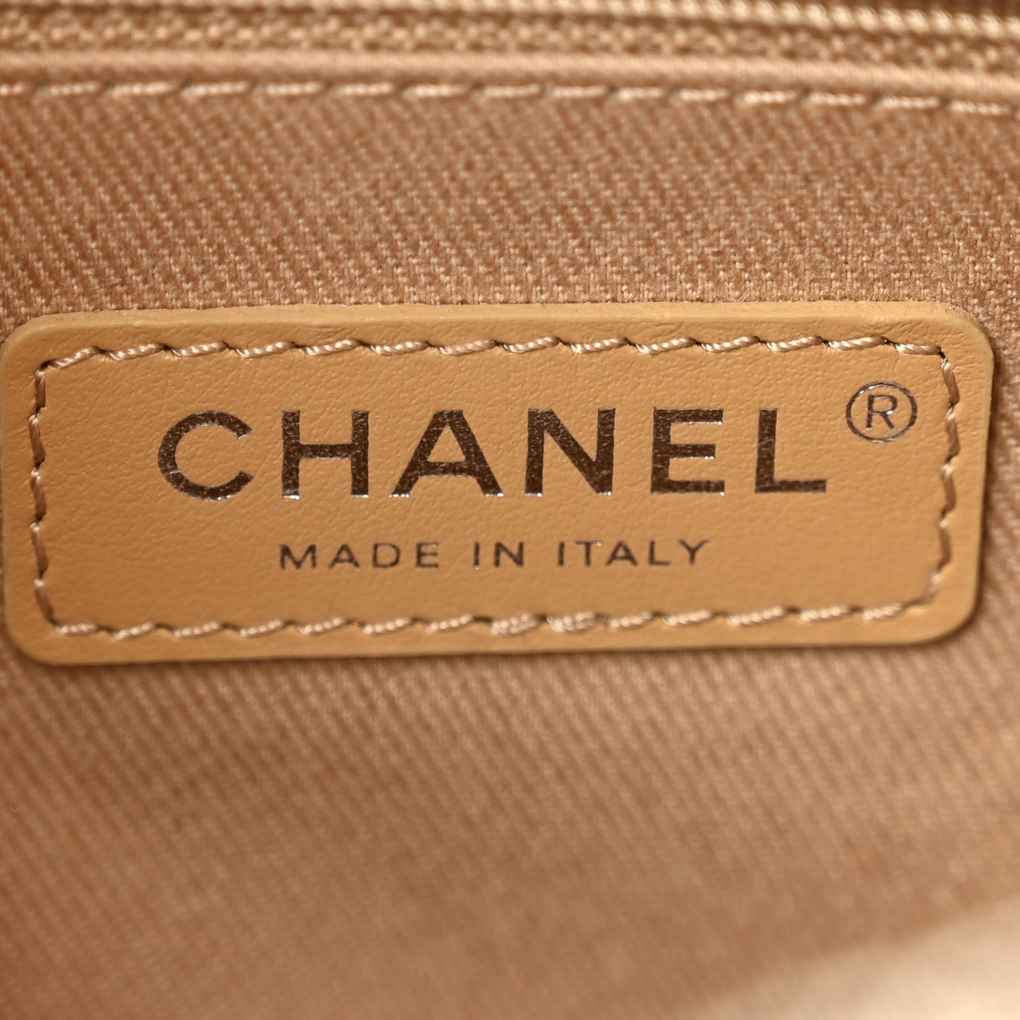 Canvas Deauville Small Bowling Bag Beige