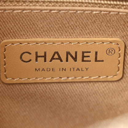 Chanel Canvas Deauville Small Bowling Bag Beige 6 of 10