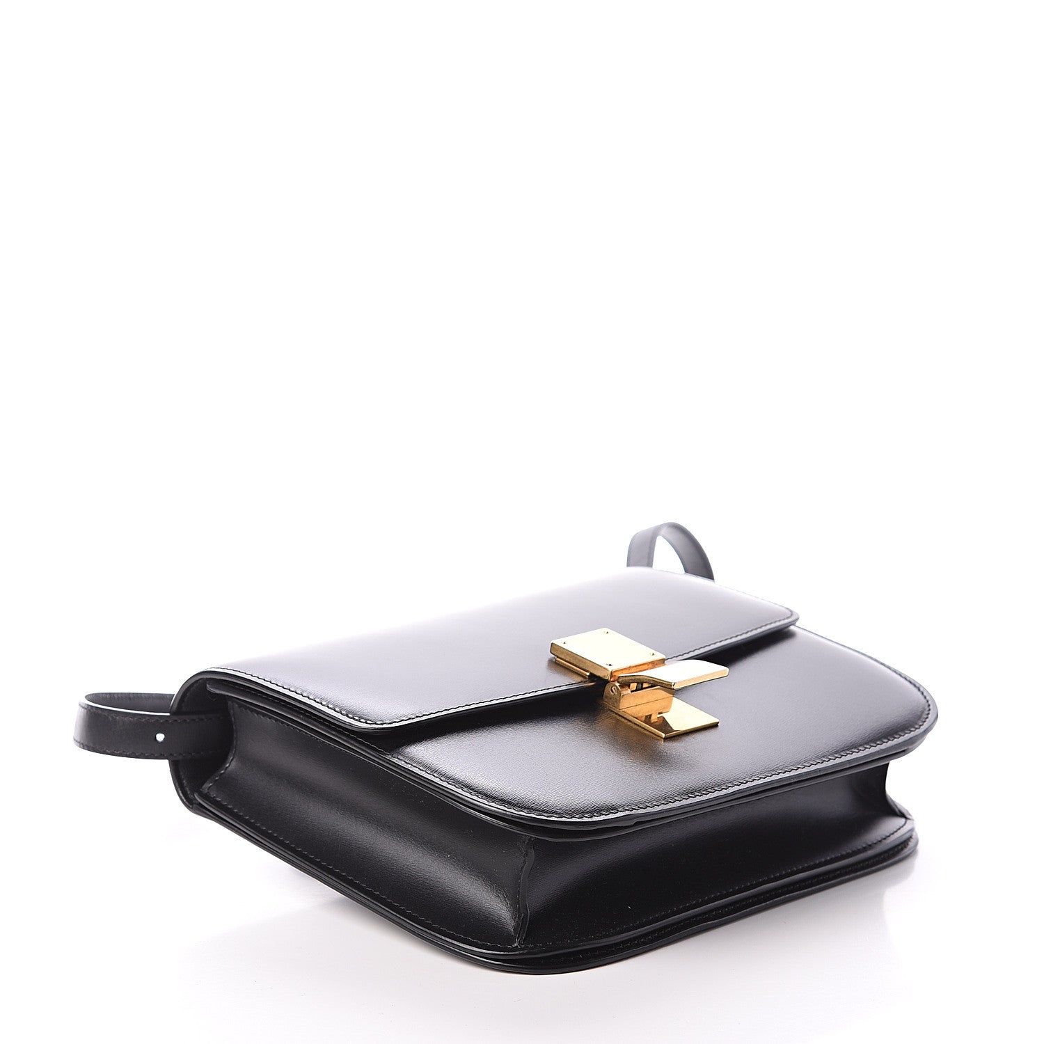 Celine Box Calfskin Medium Classic Box Flap Bag Black 3 of 7