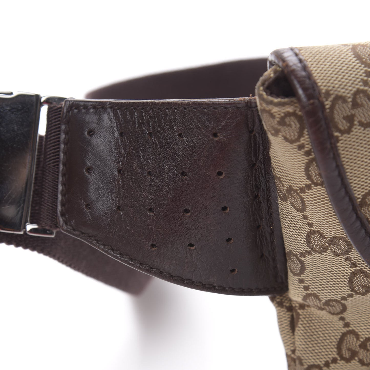 Monogram Waist Belt Bag Dark Brown