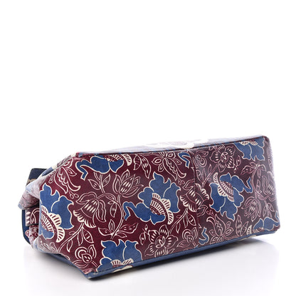 Valentino Garavani Calfskin Mime Print Single Handle Bag Blue 4 of 11