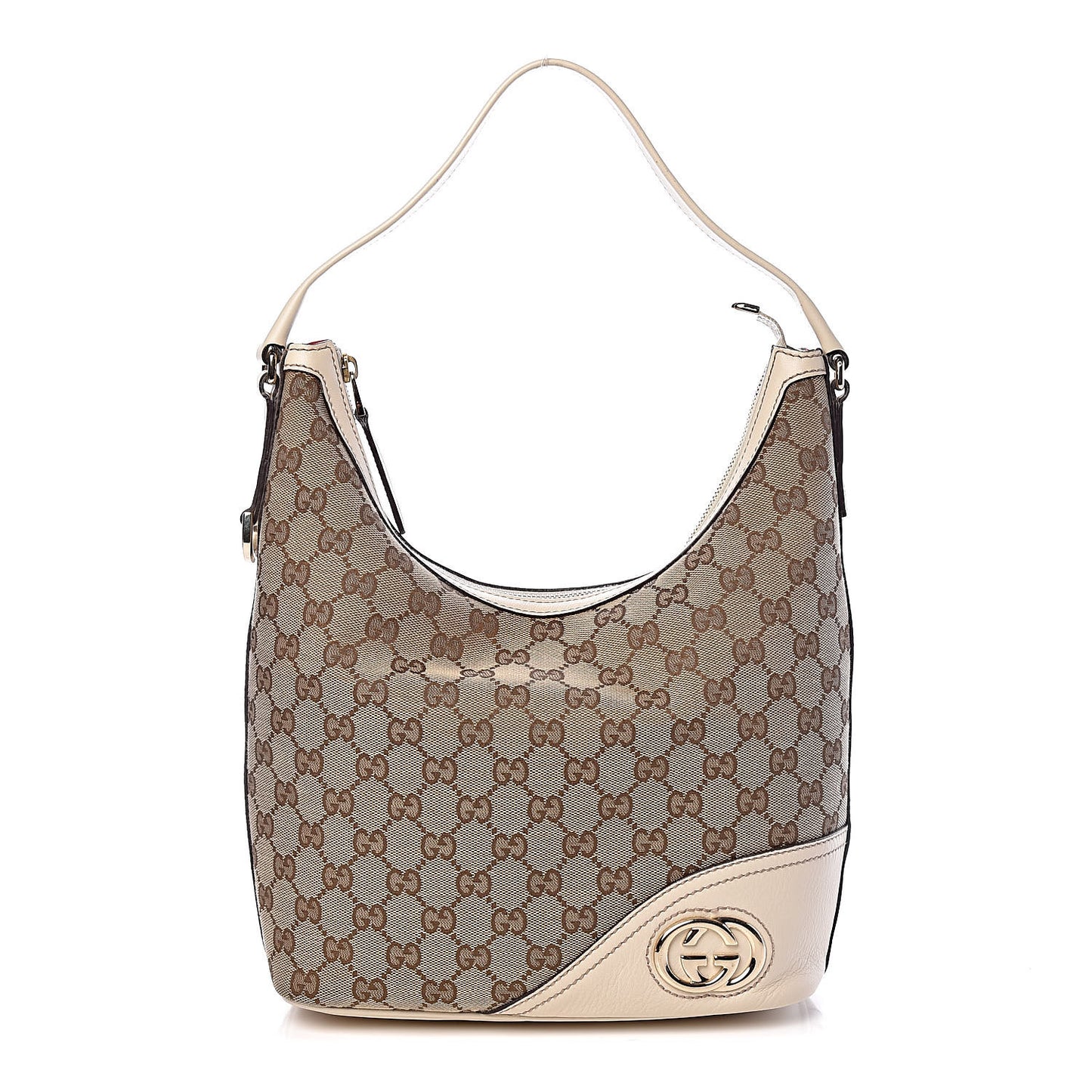 Monogram Medium New Britt Hobo Off White