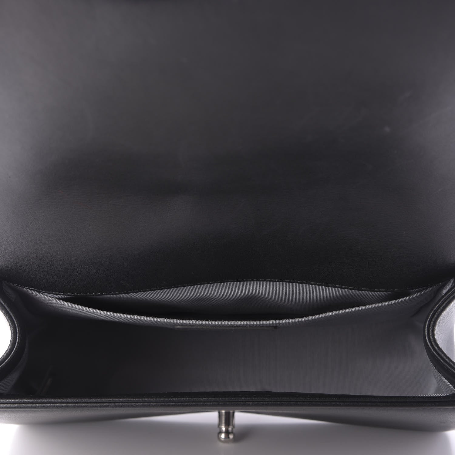 Chanel Calfskin Chevron Quilted Medium Boy Flap Black 5 of 9