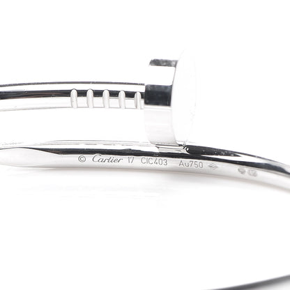 Cartier 18K White Gold Juste Un Clou Bracelet 17 4 of 4