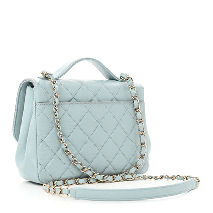 Chanel Caviar Quilted Medium Business Affinity Flap Light Blue 3 of 10
