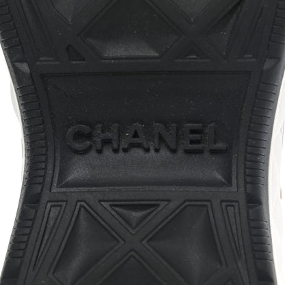 Chanel Velvet Calfskin Mixed Fibers CC Sneakers 37 Black 6 of 9