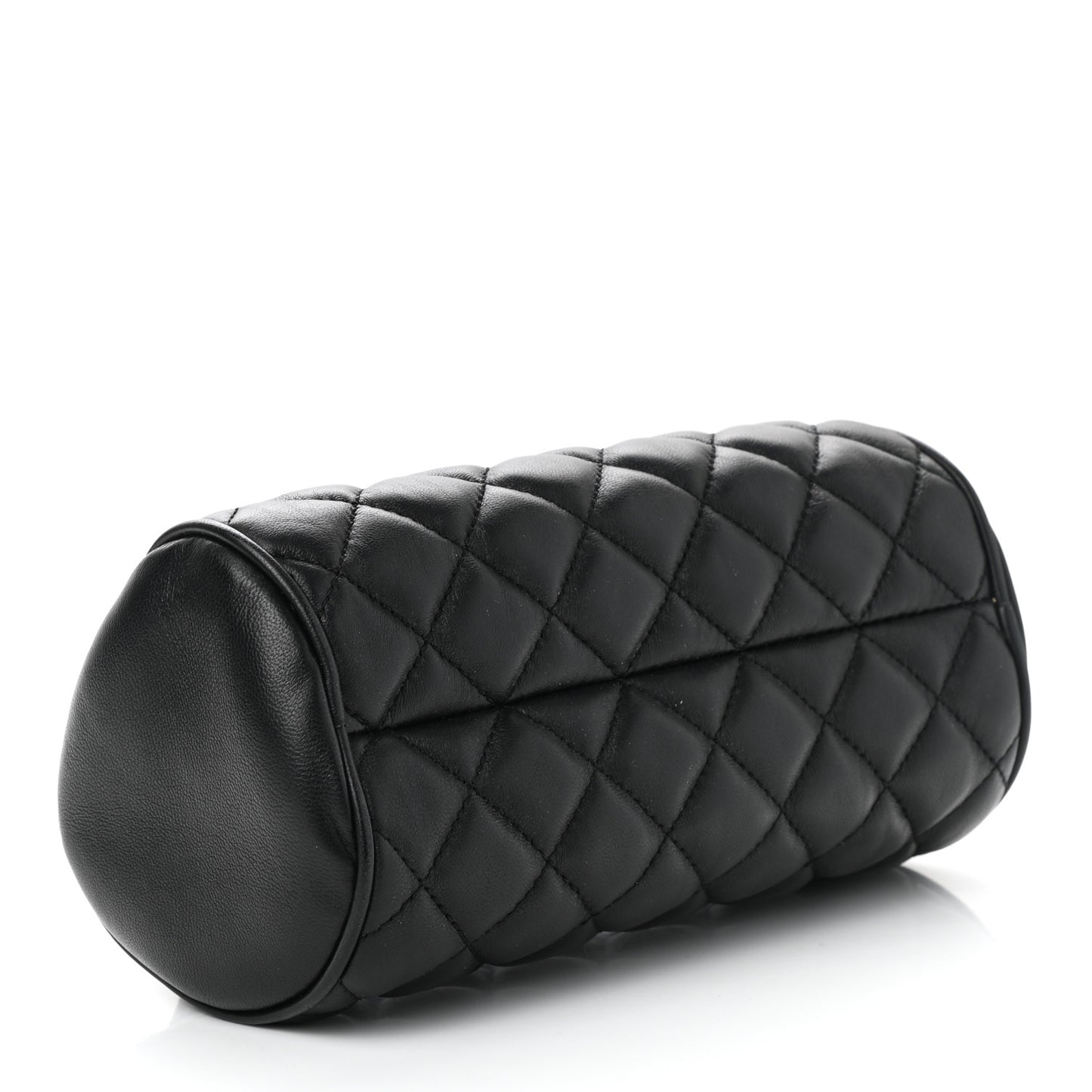 Nappa Quilted Medusa Pouch Black