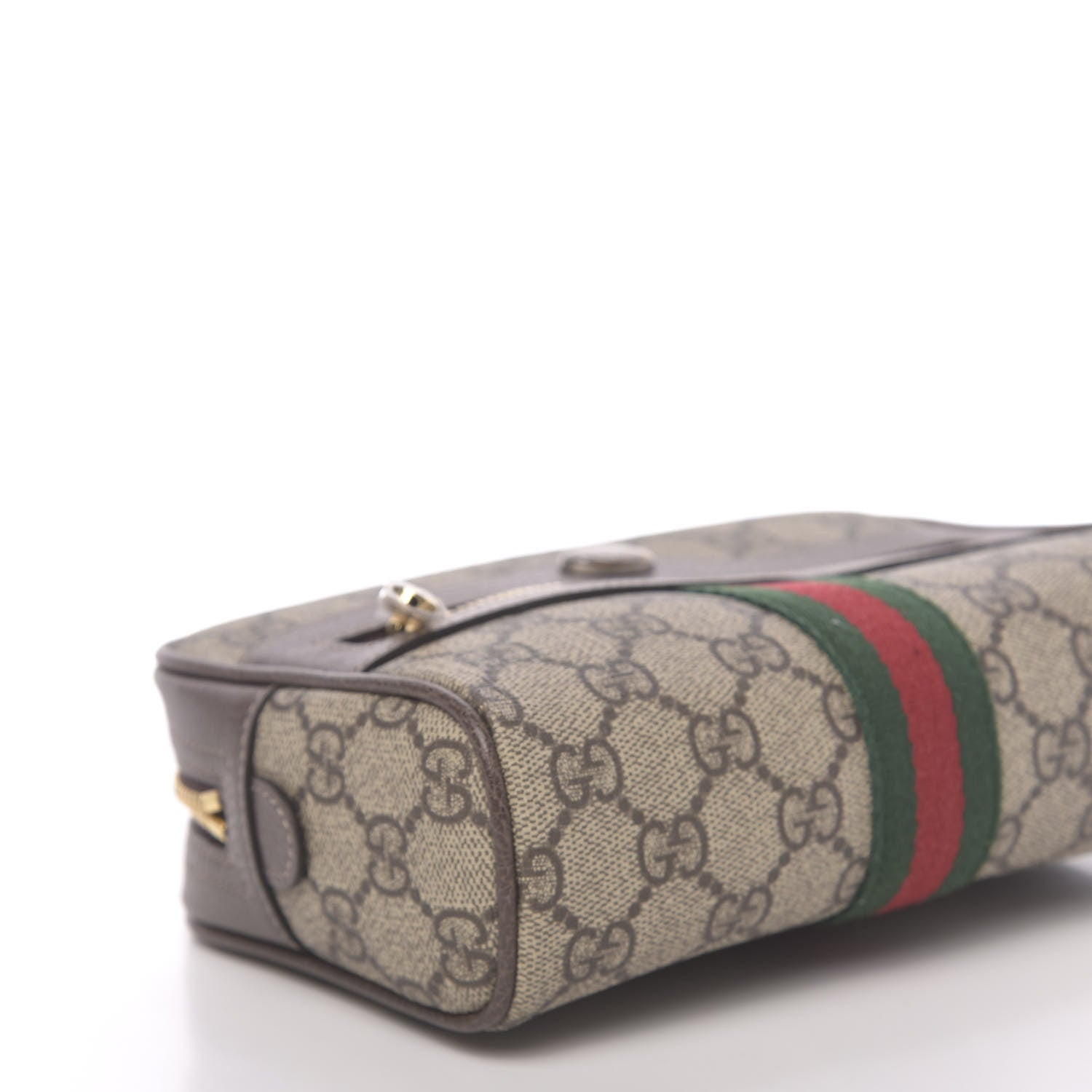 Gucci GG Supreme Monogram Web Small Ophidia Belt Bag 95 38 Dark Brown 8 of 10