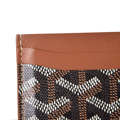Goyard Goyardine Saint Sulpice Card Holder Black Gold 12 of 14