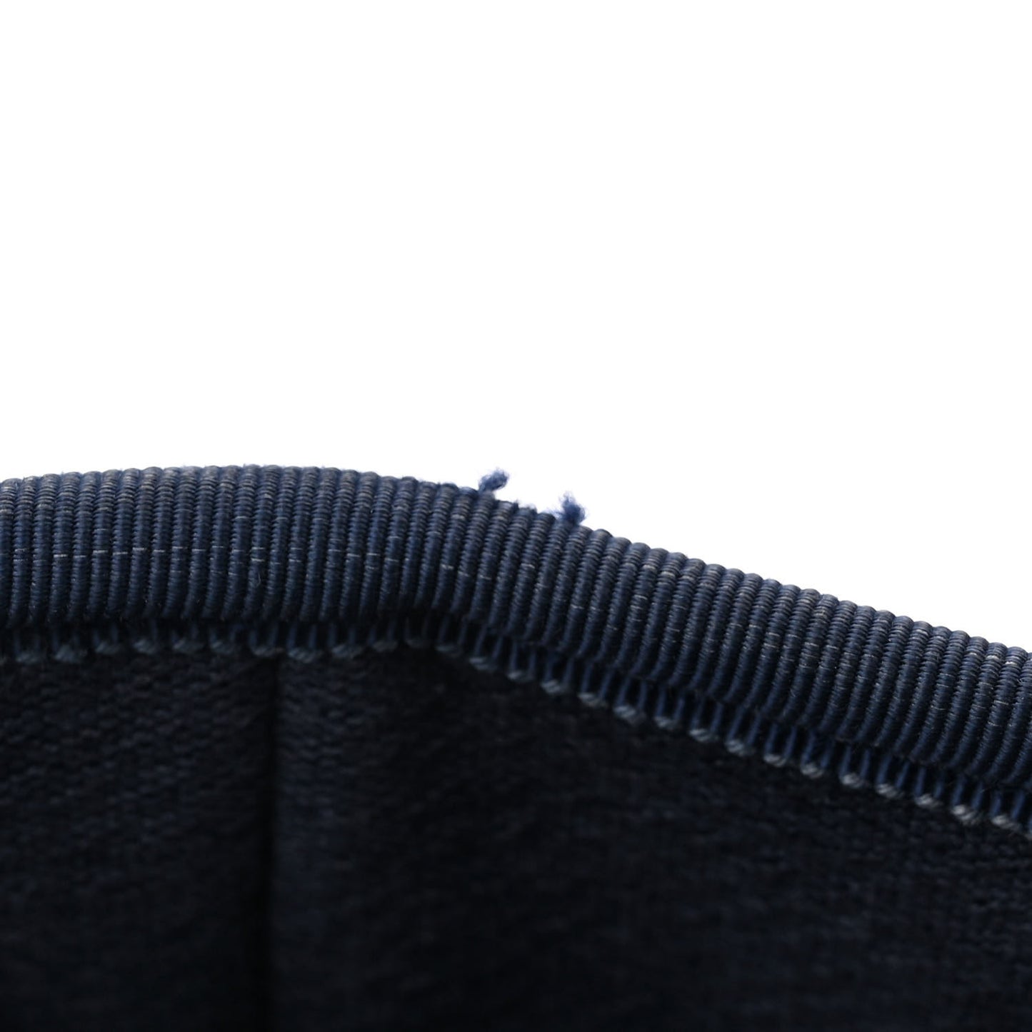Mixed Fibers Calfskin Medium Deauville Tote Dark Blue