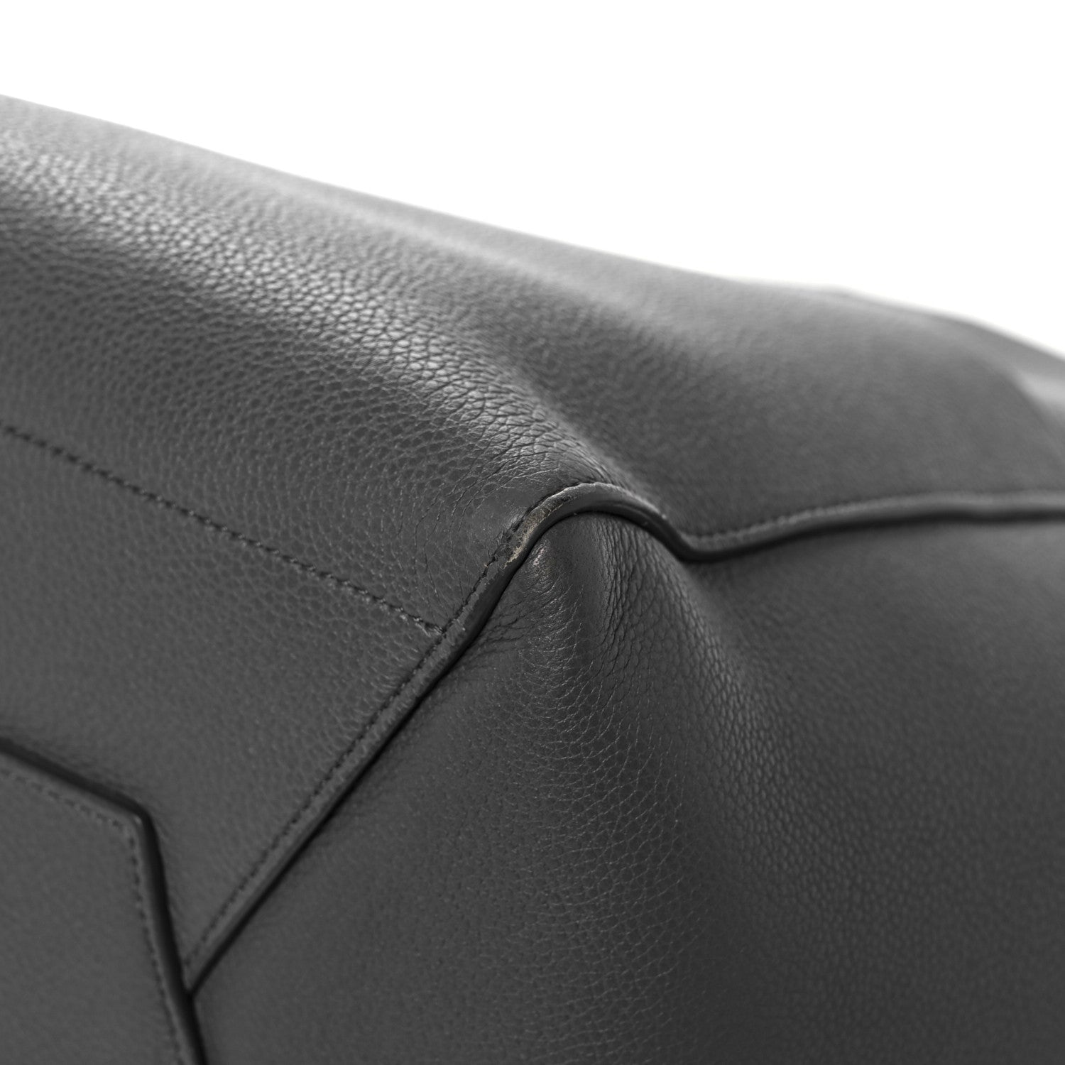 Celine Soft Grained Calfskin Sangle Bucket Bag Kohl 10 of 22
