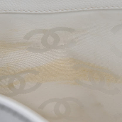 Chanel Caviar Bekko Chain Tote White 9 of 9