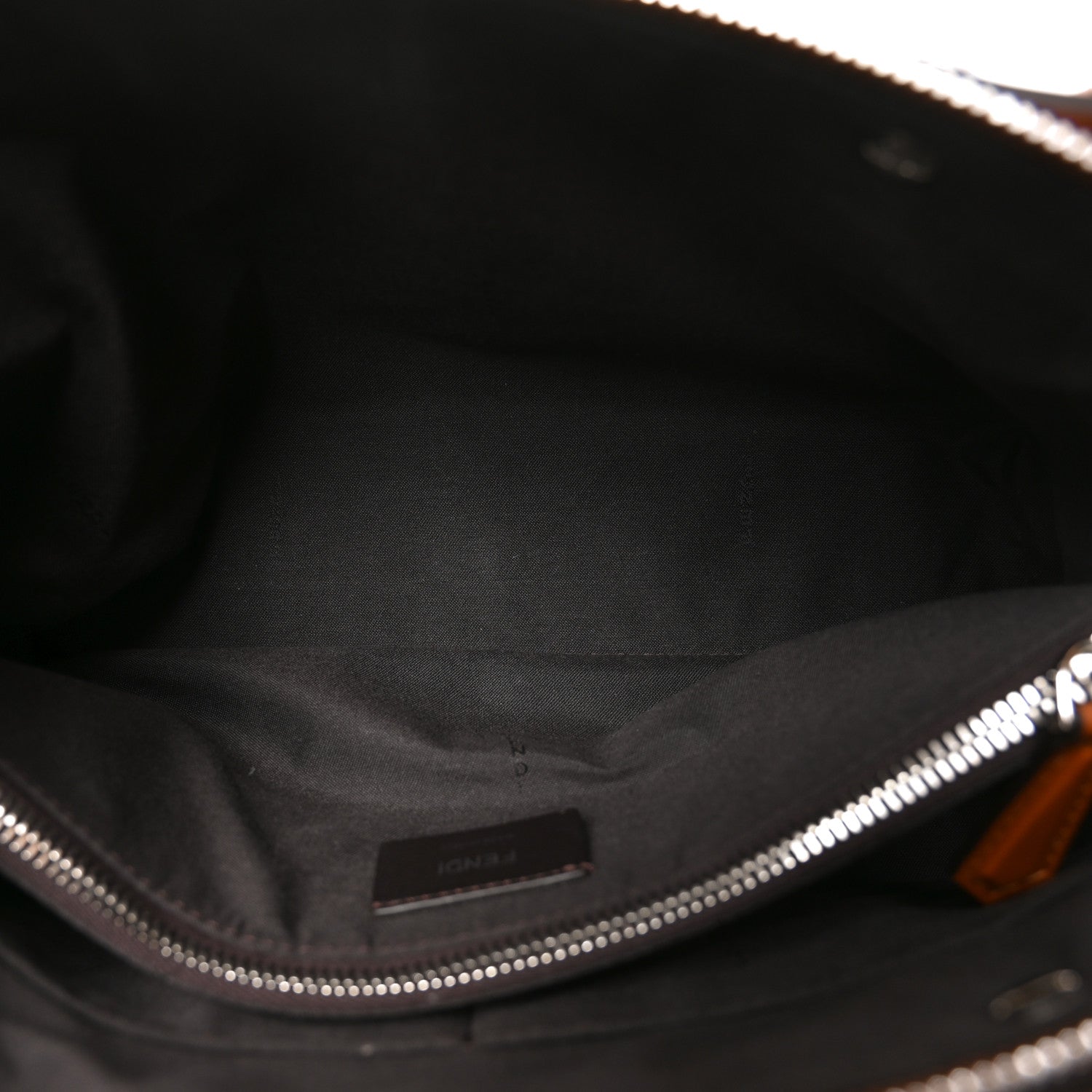 Fendi Vitello King Logo Embossed Medium By The Way Boston Bag Cuoio 5 of 10